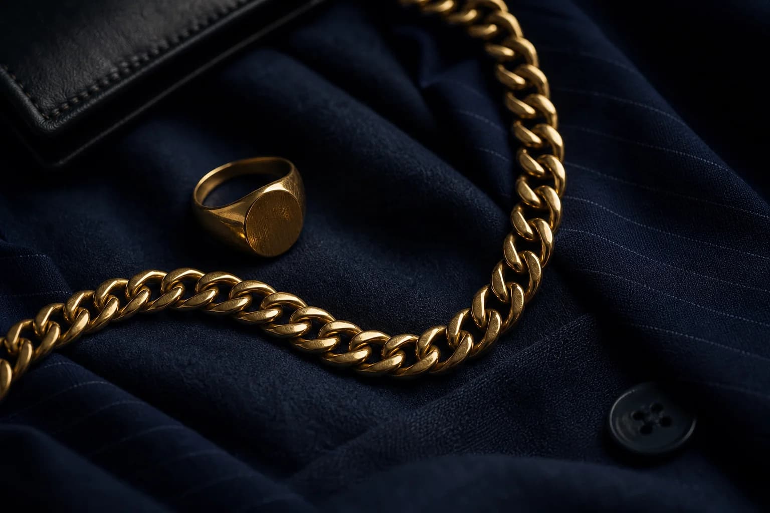 Heavy solid gold vintage jewellery
